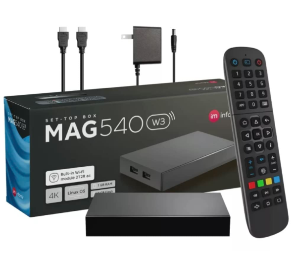 MAGBOX 540 LINUX 4K QHD DUAL WIFI 5G TV Box